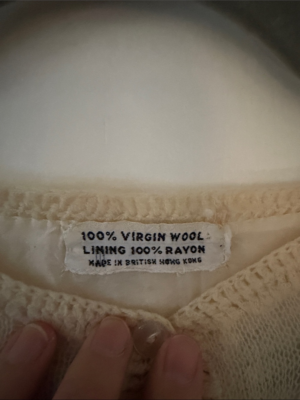 Women's Cream Cable Knit Button-Front Sweater Cardigan - Picture 2 of 6